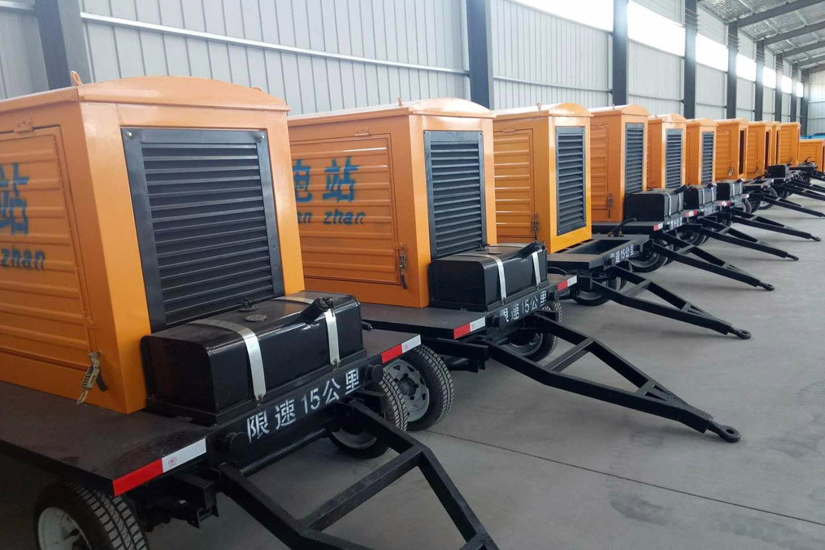 东兴发电机租赁施工现场